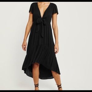 Abercrombie ruffle hem midi dress